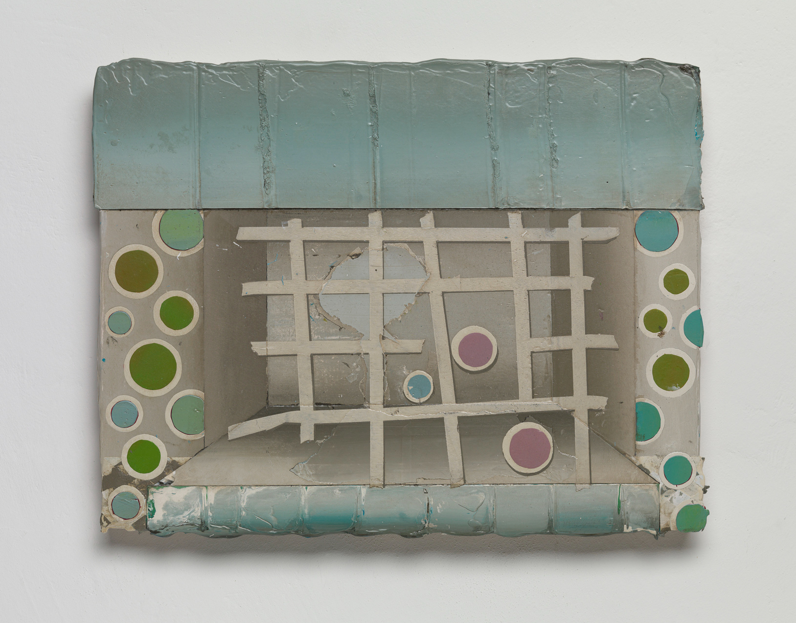 contemporary painting with circles